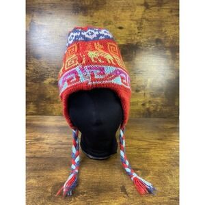 Vintage Hat Beanie Reversible Women's Multi Color